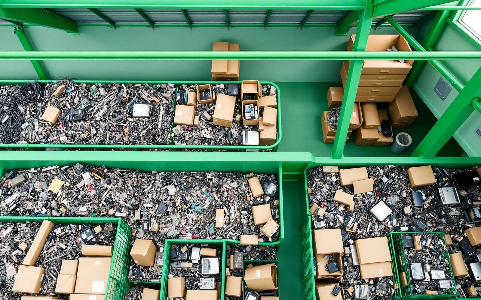 Organized scrap and e-waste recycling facility in Mumbai